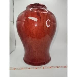Bombay Pigeon's Blood Studio Art Pottery Decorative Vase Mid-Century Modern